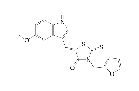 4-thiazolidinone, 3-(2-furanylmethyl)-5-[(5-methoxy-1H-indol-3-yl)methylene]-2-thioxo-, (5Z)-