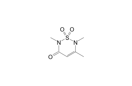 1,1-diketo-2,5,6-trimethyl-1,2,6-thiadiazin-3-one