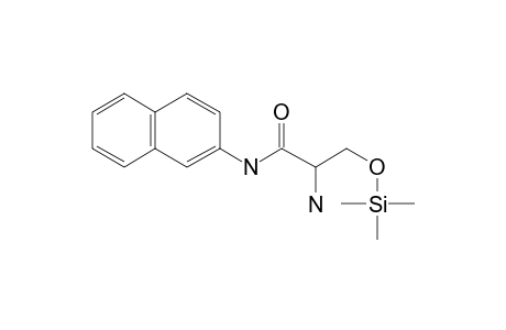 2-Amino-3-hydroxy-N-(naphthalen-2-yl)propanamide, tms