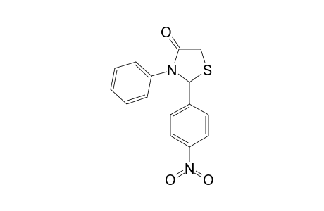 2-(4-nitrophenyl)-3-phenyl-1,3-thiazolidin-4-one