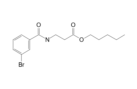 .beta.-Alanine, N-(3-bromobenzoyl)-, pentyl ester