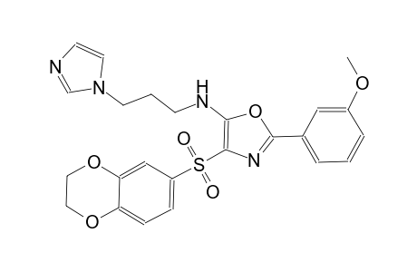 5-oxazolamine, 4-[(2,3-dihydro-1,4-benzodioxin-6-yl)sulfonyl]-N-[3-(1H-imidazol-1-yl)propyl]-2-(3-methoxyphenyl)-