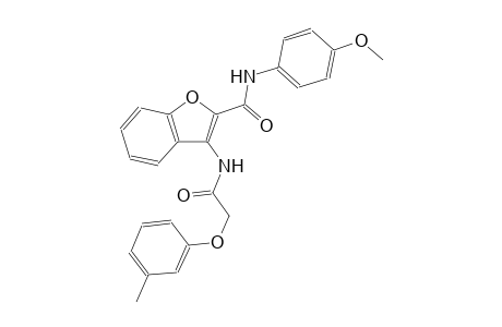 2-benzofurancarboxamide, N-(4-methoxyphenyl)-3-[[(3-methylphenoxy)acetyl]amino]-