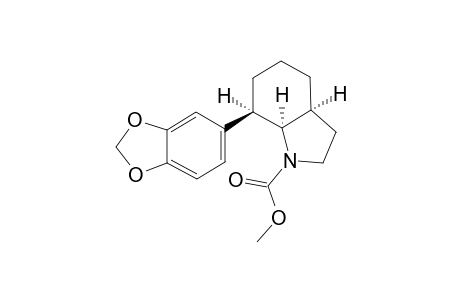 Methyl (3a.alpha.,7.beta.,7a.alpha.)-7-(1',3'-benzodioxol-5'-yl)octahydro-1H-indole-1-carboylate