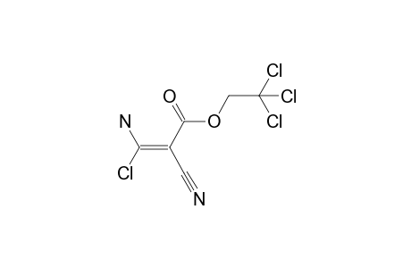 (E)-3-amino-3-chloro-2-cyano-acrylic acid 2,2,2-trichloroethyl ester