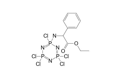2-[(2,4,4,6,6-pentachloro-1,3,5-triaza-2$l^{5},4$l^{5},6$l^{5}-triphosphacyclohexa-1,3,5-trien-2-yl)amino]-2-phenyl-acetic acid ethyl ester