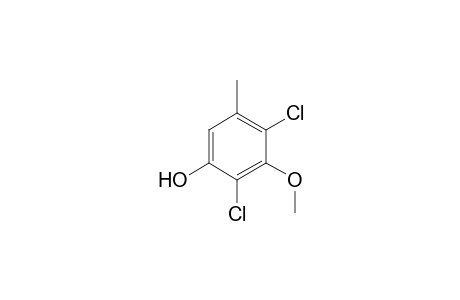 2,4( ?6)-Dichloro-1-hydroxy-3-methoxy-5-methylbenzene