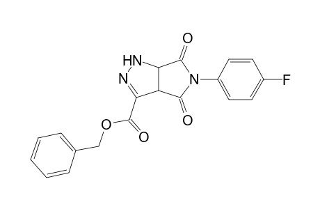 Benzyl 5-(4-fluorophenyl)-4,6-dioxo-1,3a,4,5,6,6a-hexahydropyrrolo[3,4-c]pyrazole-3-carboxylate