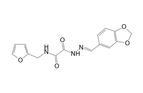 Oxalic acid, monoamide monohydrazide, N-(2-furfuryl)-N''-(3,4-dioxymethylenebenzylideno)-
