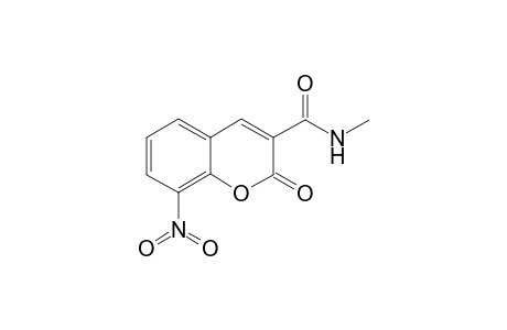 2H-1-Benzopyran-3-carboxamide, N-methyl-8-nitro-2-oxo-