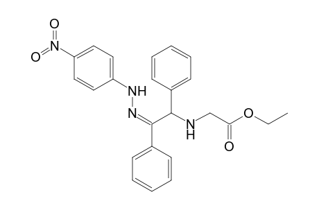 2-[[(2Z)-2-[(4-nitrophenyl)hydrazinylidene]-1,2-diphenylethyl]amino]acetic acid ethyl ester