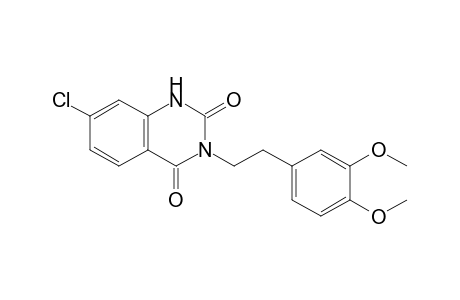7-Chloranyl-3-[2-(3,4-dimethoxyphenyl)ethyl]-1H-quinazoline-2,4-dione