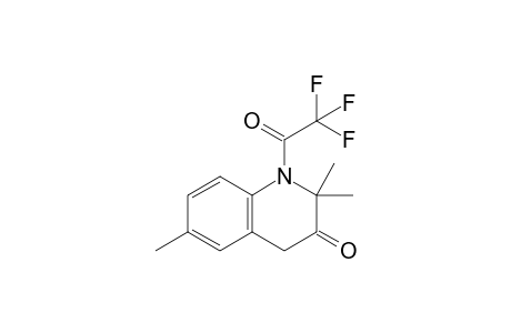 2,2,6-trimethyl-1-(2,2,2-trifluoro-1-oxoethyl)-4H-quinolin-3-one