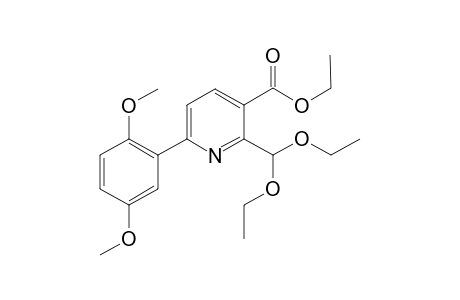 Ethyl 2-Diethoxymethyl-6-(2,5-dimethoxyphenyl)nicotinates