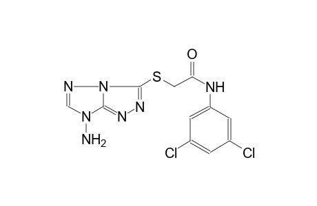 2-[(7-amino-7H-[1,2,4]triazolo[4,3-b][1,2,4]triazol-3-yl)sulfanyl]-N-(3,5-dichlorophenyl)acetamide