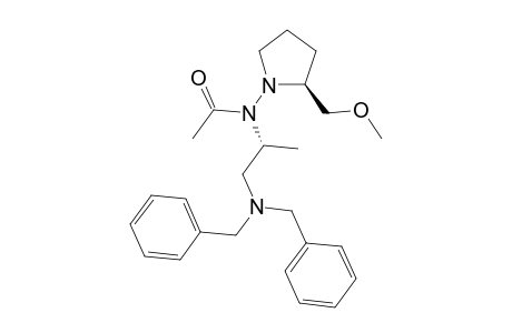N-[2'-(Dibenzylamino)-1'-(methylethyl)]-N-[2"-(methoxymethyl)-pyrrolidin-1"-yl]acetamide