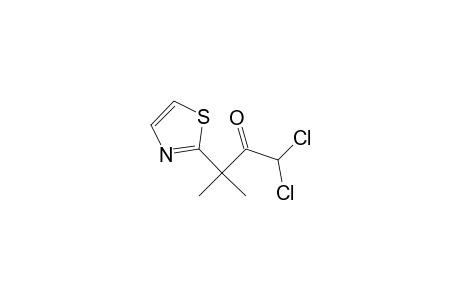 1,1-Dichloro-3-methyl-3-(2-thiazolyl)-2-butanone