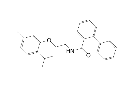 [1,1'-biphenyl]-2-carboxamide, N-[2-[5-methyl-2-(1-methylethyl)phenoxy]ethyl]-