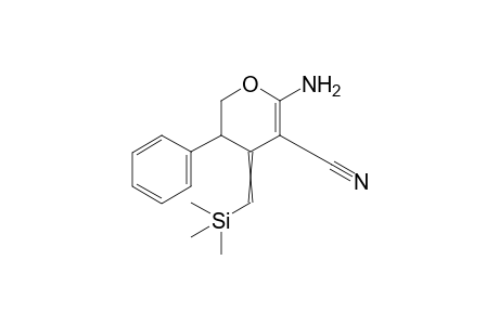 6-Amino-3-phenyl-4-((trimethylsilyl)methylene)-3,4-dihydro-2H-pyran-5-carbonitrile