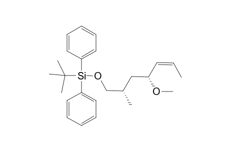 (4R,6S)-7-tert-Butyldiphenylsilyloxy-4-methoxy-6-methylhept-2-ene