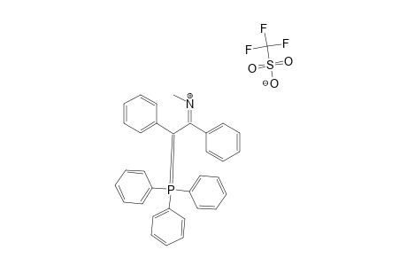 2-METHYLAMINO-1,2-DIPHENYLVINYL-(TRIPHENYL)-PHOSPHONIUM-TRIFLUOROMETHANESULFONATE