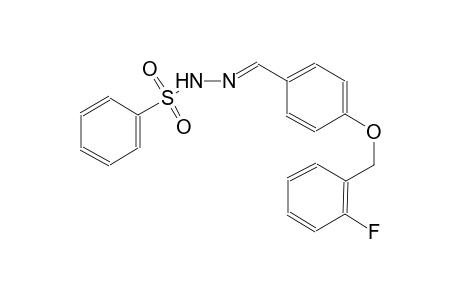 N'-((E)-{4-[(2-fluorobenzyl)oxy]phenyl}methylidene)benzenesulfonohydrazide