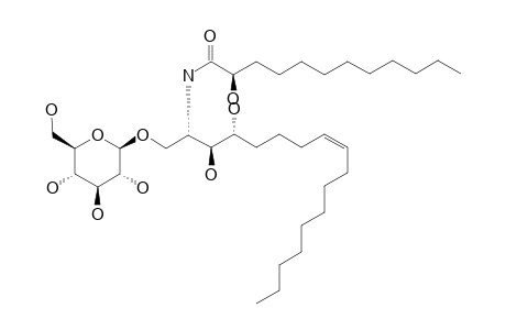 PIPERCEREBROSIDE-A;1-O-(BETA-D-GLUCOPYRANOSYL)-[2S,3S,4R,(8Z)]-2-[[(2R)-2-HYDROXYLDODECANOYL]-AMINO]-HEPTADEC-8-ENE-1,3,4-TRIOL