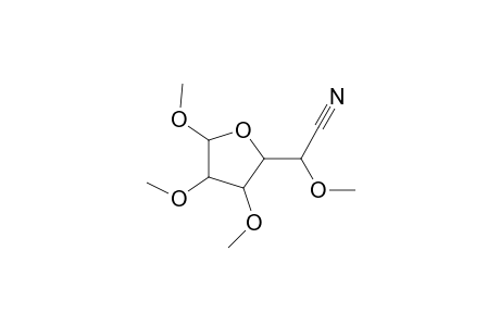 2-(methoxycyanomethyl)-3,4,5-trimethoxy-perhydrofuran