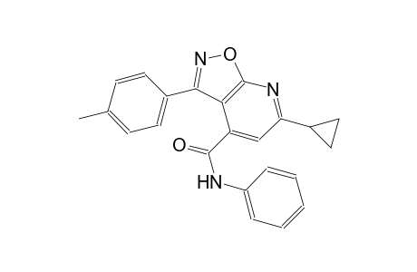 isoxazolo[5,4-b]pyridine-4-carboxamide, 6-cyclopropyl-3-(4-methylphenyl)-N-phenyl-