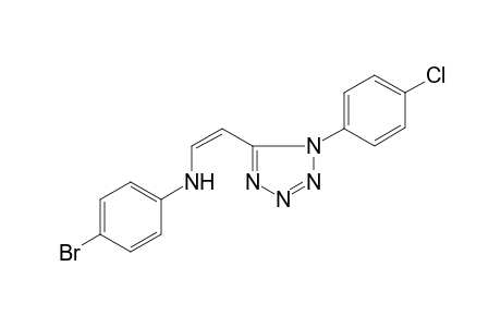 N-(4-Bromophenyl)-N-((Z)-2-[1-(4-chlorophenyl)-1H-tetraazol-5-yl]ethenyl)amine