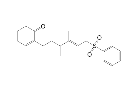 2-[(E)-6-Phenylsulfonyl-4-hexenyl]-3,4-dimethyl-2-cyclohexenone