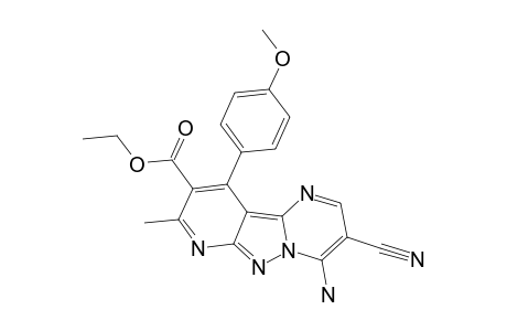 ETHYL_4-AMINO-3-CYANO-10-(4-METHOXYPHENYL)-8-METHYLPYRIDO-[2'.3':3.4]-PYRAZOLO-[1.5-A]-PYRIMIDINE-9-CARBOXYLATE