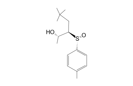 (Ss,2S,3R)-5,5-dimethyl-3-(p-tolylsulfinyl)-2-hexanol