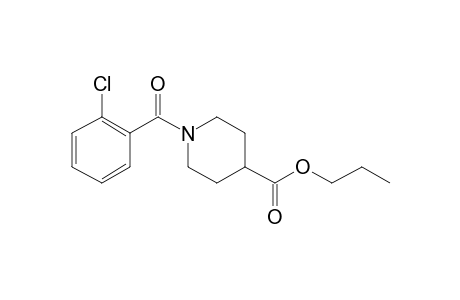 Isonipecotic acid, N-(2-chlorobenzoyl)-, propyl ester