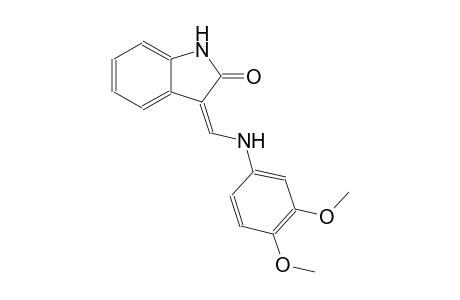 (3Z)-3-[(3,4-dimethoxyanilino)methylene]-1,3-dihydro-2H-indol-2-one