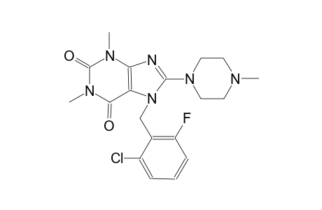 1H-purine-2,6-dione, 7-[(2-chloro-6-fluorophenyl)methyl]-3,7-dihydro-1,3-dimethyl-8-(4-methyl-1-piperazinyl)-