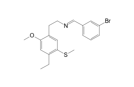 1-(3-Bromophenyl)-N-(2-[4-ethyl-2-methoxy-5-methylthiophenyl]ethyl)methanimine