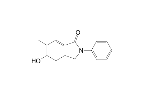 2,3,3a,4,5,6-hexahydro-2-phenyl-5-hydroxy-6-methyl-1H-isoindolinone