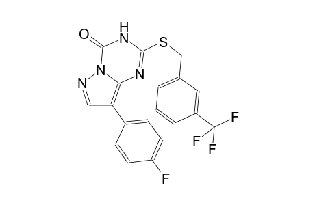 pyrazolo[1,5-a][1,3,5]triazin-4(3H)-one, 8-(4-fluorophenyl)-2-[[[3-(trifluoromethyl)phenyl]methyl]thio]-