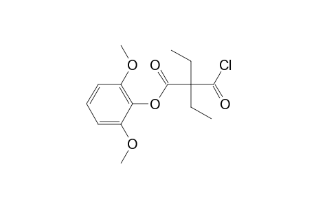 Diethylmalonic acid, monochloride, 2,6-dimethoxyphenyl ester