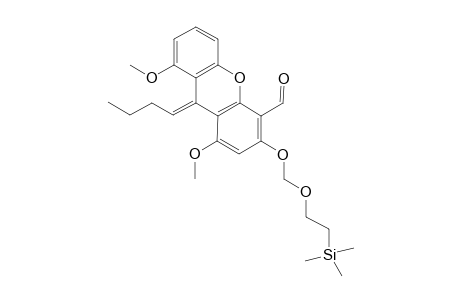 1,8-Dimethoxy-4-formyl-3-[2-(trimethylsilyl)ethoxymethoxy]-9H-xanthene-.delta.(9,.delta.)-butane