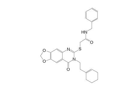 acetamide, 2-[[7-[2-(1-cyclohexen-1-yl)ethyl]-7,8-dihydro-8-oxo[1,3]dioxolo[4,5-g]quinazolin-6-yl]thio]-N-(phenylmethyl)-