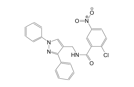 2-chloro-N-[(1,3-diphenyl-1H-pyrazol-4-yl)methyl]-5-nitrobenzamide