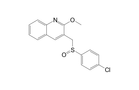 3-[(4-Chlorophenyl)sulfinylmethyl]-2-methoxyquinoline