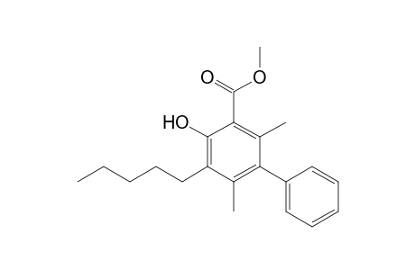 Methyl 4-hydroxy-2,6-dimethyl-5-pentylbiphenyl-3-carboxylate