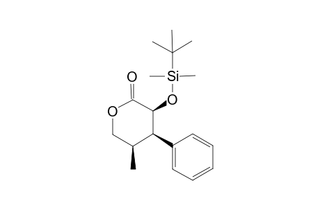 (2S,3R,4R)-2-(tert-Butyldimethylsilyloxy)-4-methyl-3-phenyl-.delta.-valerolactone