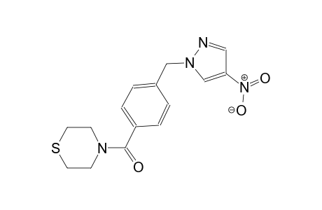 4-{4-[(4-nitro-1H-pyrazol-1-yl)methyl]benzoyl}thiomorpholine