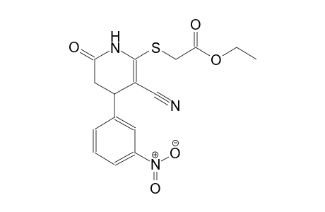 acetic acid, [[3-cyano-1,4,5,6-tetrahydro-4-(3-nitrophenyl)-6-oxo-2-pyridinyl]thio]-, ethyl ester