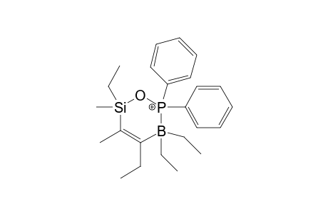 3,3,4,6-tetraethyl-5,6-dimethyl-2,2-diphenyl-1-oxa-2-phosphonia-6-sila-3-borata-4-cyclohexene