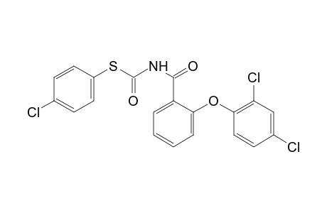 [o-(2,4-dichlorophenoxy)benzoyl]thiocarbamic acid, S-(p-chlorophenyl)ester
